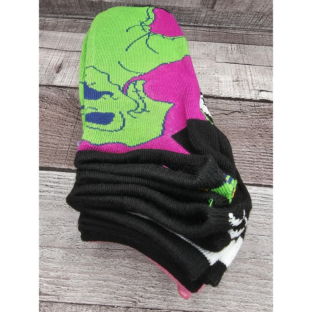 6 Pair DISNEY NIGHTMARE BEFORE CHRISTMAS Ankle SOCKS Size 4-10 Unisex - Picture 5 of 7